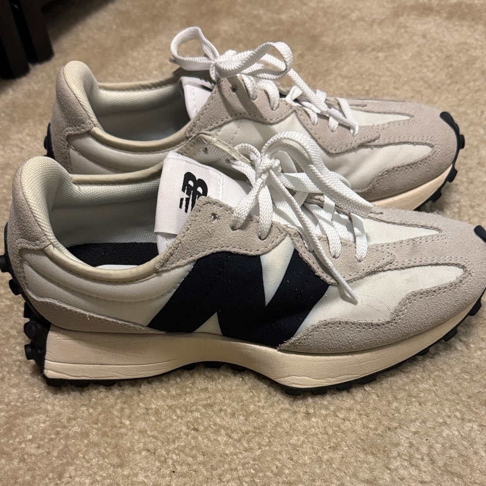 New Balance Women’s Beige and Black Sneakers